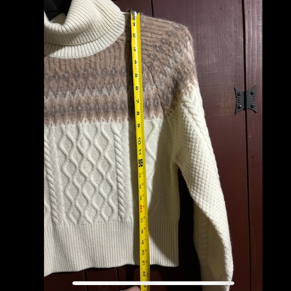Derek Lam 10 Crosby Marcella Fair Isle Turtleneck Sweater Size S - NWT - Picture 15 of 16